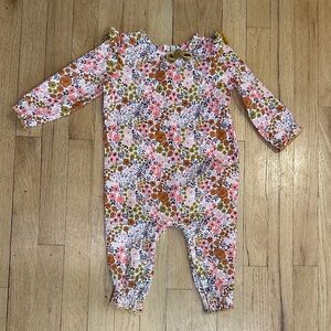 Mud Pie Fall Floral Baby Romper - 12-18m